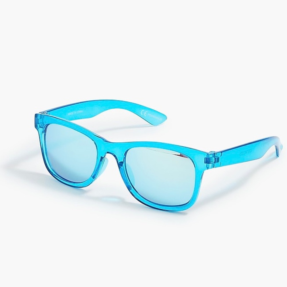 J. CREW Kids Sunglasses Blue Frame Blue Lenses Children Sunnies Unisex NWT